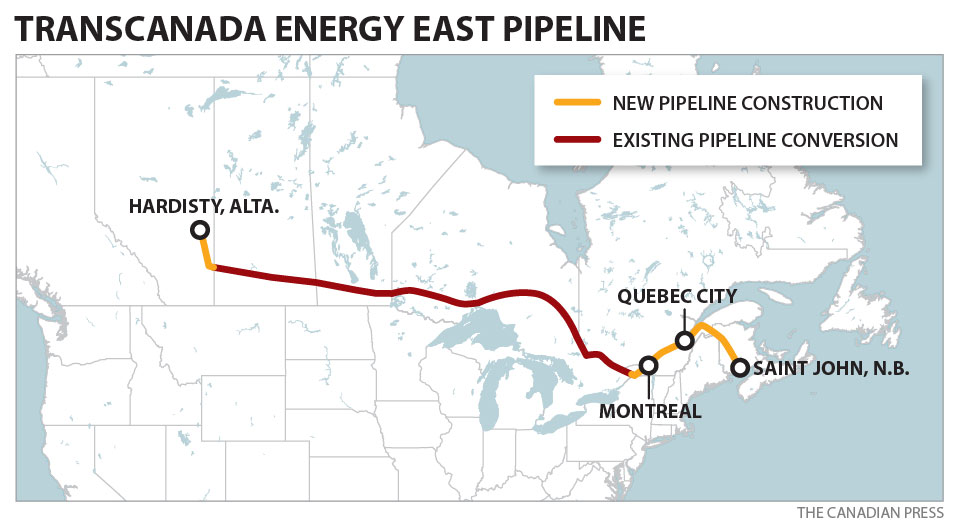 Image result for transcanada east pipeline plans