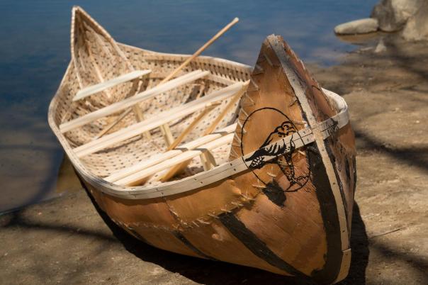 Ojibwe Language Students Build Birchbark Canoe | Warrior Publications