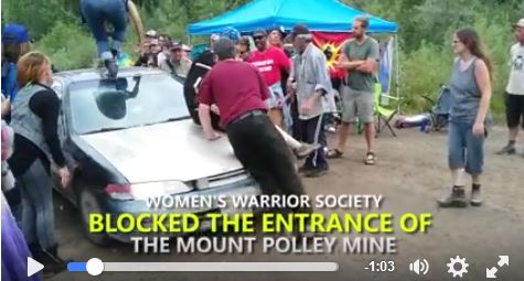 Mount Polley blockade car