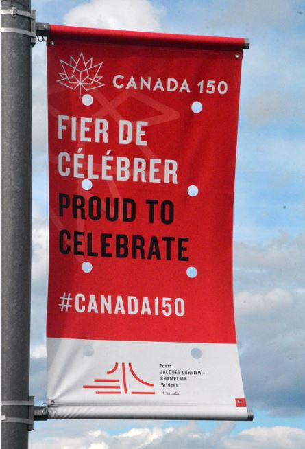 Canada 150 kahnawake banner